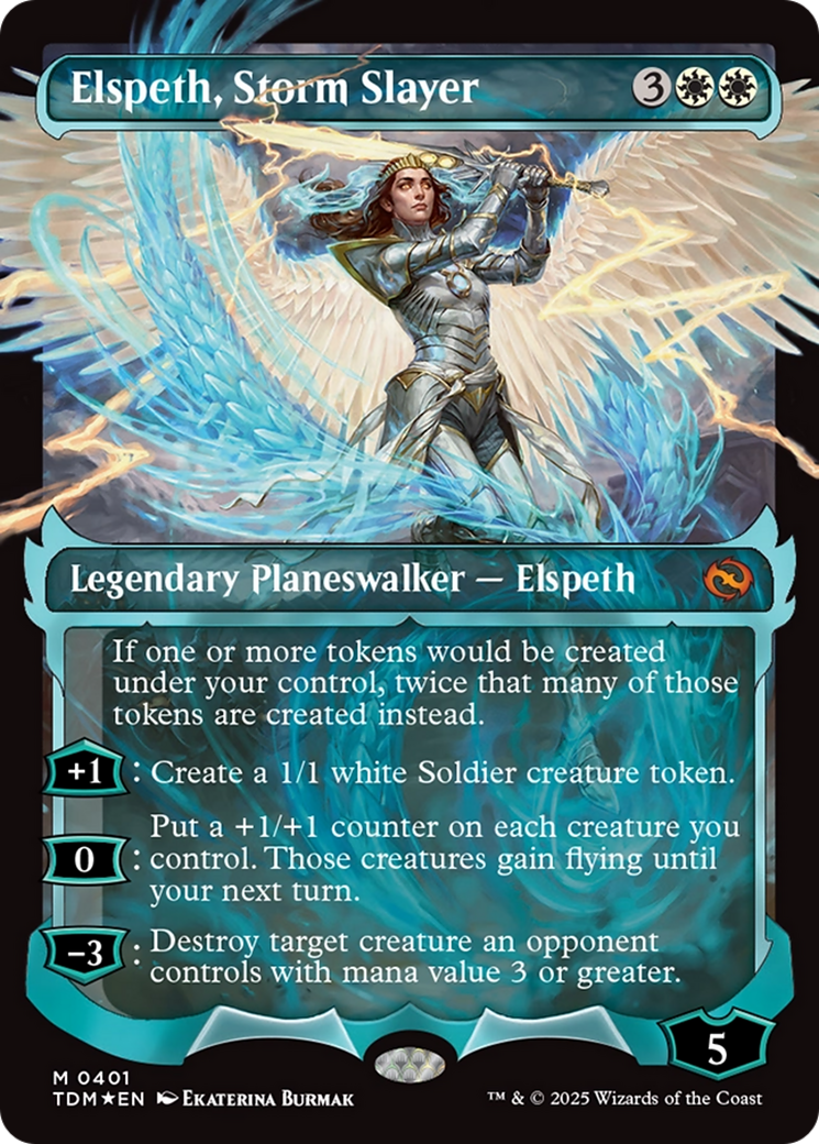 Elspeth, Storm Slayer (Showcase) (TDM-401) - Tarkir: Dragonstorm Foil - Premium MTG Single from Wizards of the Coast - Just $18.60! Shop now at Game Crave Tournament Store