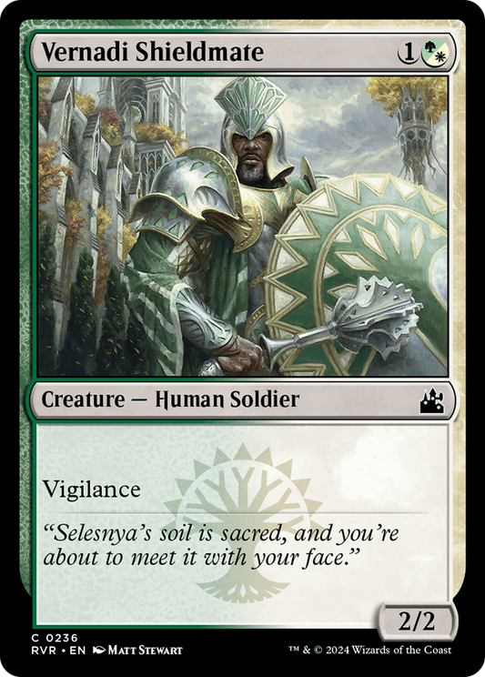 Vernadi Shieldmate (RVR-236) - Ravnica Remastered - Premium MTG Single from Wizards of the Coast - Just $0.25! Shop now at Game Crave Tournament Store