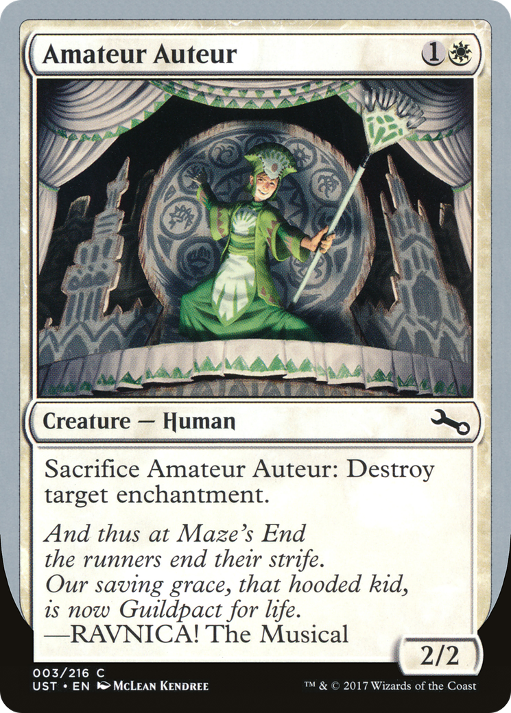 Amateur Auteur (UST-03A) - Unstable Foil