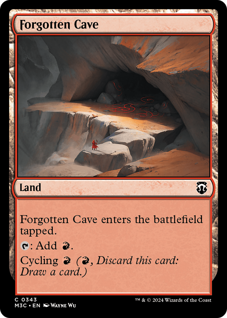 Forgotten Cave (M3C-343) - Modern Horizons 3 Commander Foil - Premium MTG Single from Wizards of the Coast - Just $0.25! Shop now at Game Crave Tournament Store