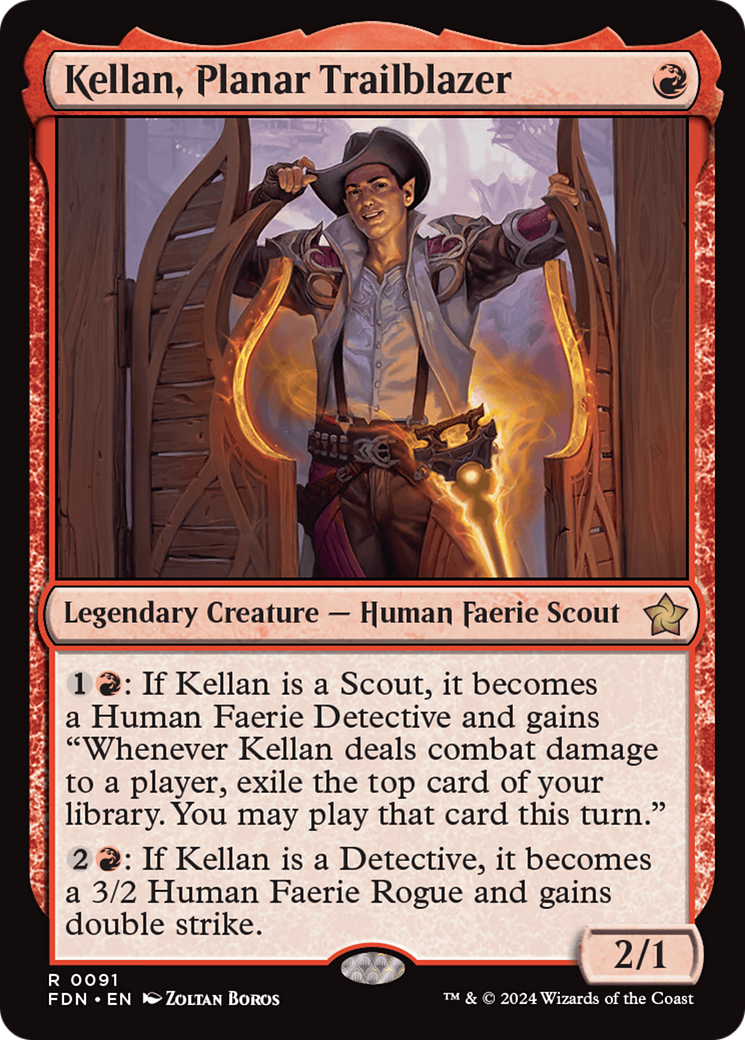 Kellan, Planar Trailblazer (FDN-091) - Foundations - Premium MTG Single from Wizards of the Coast - Just $0.25! Shop now at Game Crave Tournament Store