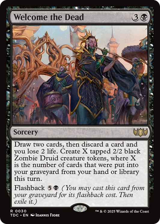 Welcome the Dead (TDC-030) - Tarkir: Dragonstorm Commander - Premium MTG Single from Wizards of the Coast - Just $0.08! Shop now at Game Crave Tournament Store