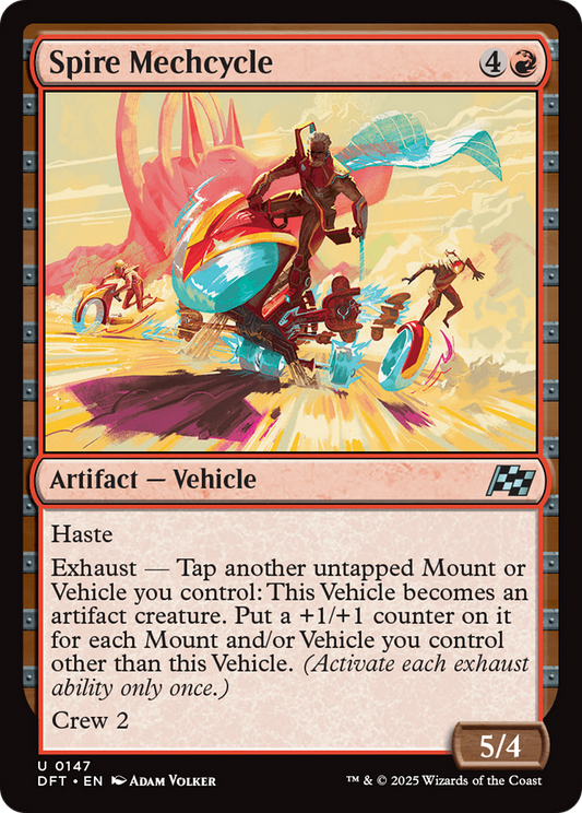 Spire Mechcycle (DFT-147) - Aetherdrift - Premium MTG Single from Wizards of the Coast - Just $0.08! Shop now at Game Crave Tournament Store