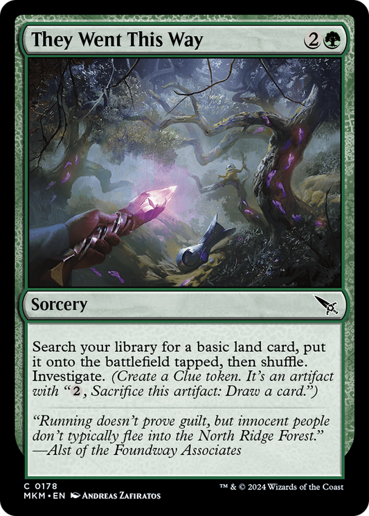 They Went This Way (MKM-178) - Murders at Karlov Manor - Premium MTG Single from Wizards of the Coast - Just $0.25! Shop now at Game Crave Tournament Store