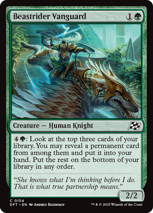 Beastrider Vanguard (DFT-154) - Aetherdrift - Premium MTG Single from Wizards of the Coast - Just $0.08! Shop now at Game Crave Tournament Store