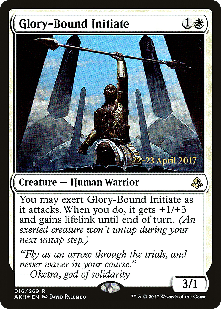 Glory-Bound Initiate (PAKH-16S) - Amonkhet Promos Foil
