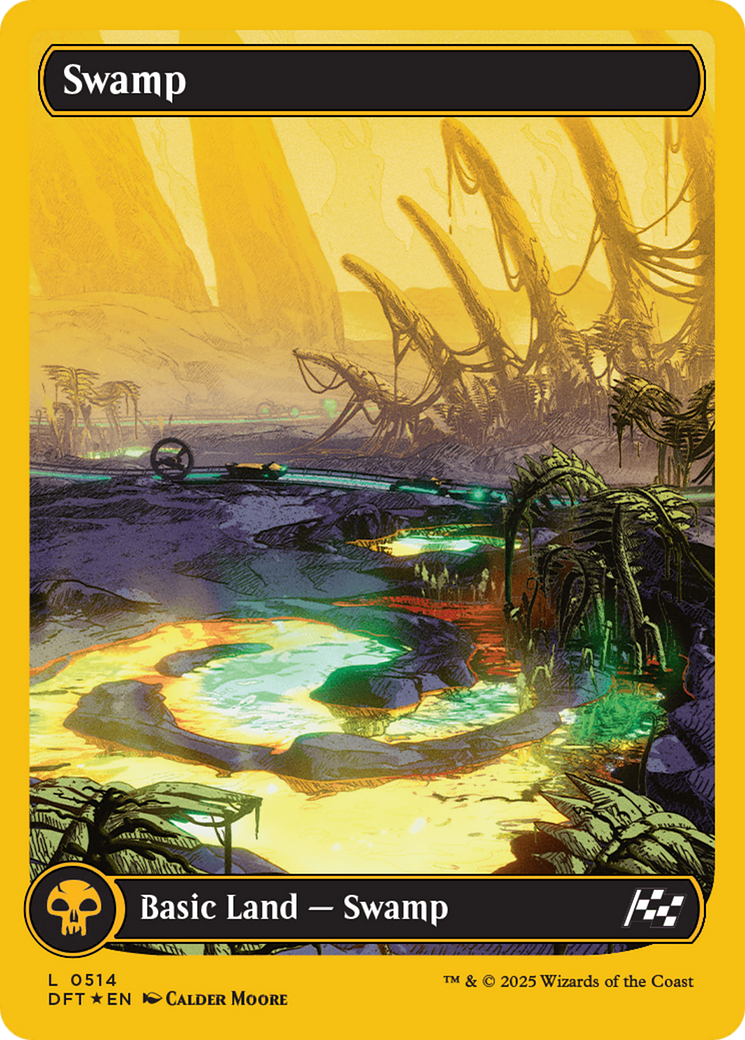 Swamp (0514) (First-Place Foil) (DFT-514) - Aetherdrift Foil - Premium MTG Single from Wizards of the Coast - Just $0.87! Shop now at Game Crave Tournament Store