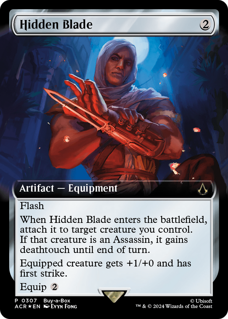 Hidden Blade (ACR-307) - Assassin's Creed: (Extended Art) Foil - Premium MTG Single from Wizards of the Coast - Just $0.26! Shop now at Game Crave Tournament Store