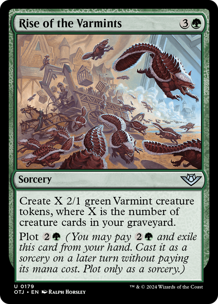 Rise of the Varmints (OTJ-179) - Outlaws of Thunder Junction - Premium MTG Single from Wizards of the Coast - Just $0.25! Shop now at Game Crave Tournament Store