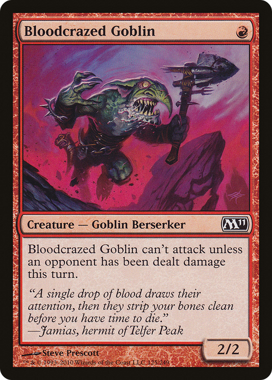 Bloodcrazed Goblin (M11-125) - Magic 2011