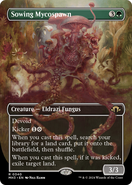 Sowing Mycospawn (MH3-340) - Modern Horizons 3 (Borderless) - Premium MTG Single from Wizards of the Coast - Just $3.16! Shop now at Game Crave Tournament Store