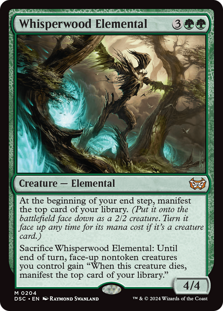 Whisperwood Elemental (DSC-204) - Duskmourn: House of Horror Commander - Premium MTG Single from Wizards of the Coast - Just $0.25! Shop now at Game Crave Tournament Store