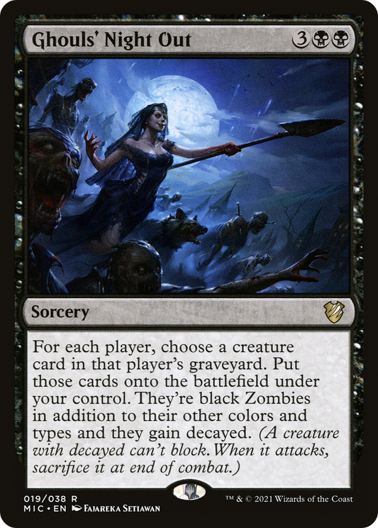 Ghouls' Night Out (MIC-019) - Midnight Hunt Commander - Premium MTG Single from Wizards of the Coast - Just $0.35! Shop now at Game Crave Tournament Store