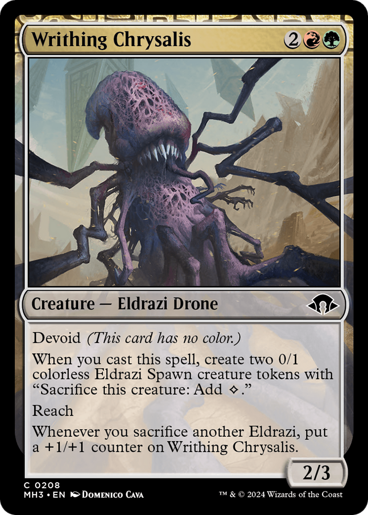 Writhing Chrysalis (MH3-208) - Modern Horizons 3: (devoid) - Premium MTG Single from Wizards of the Coast - Just $0.25! Shop now at Game Crave Tournament Store