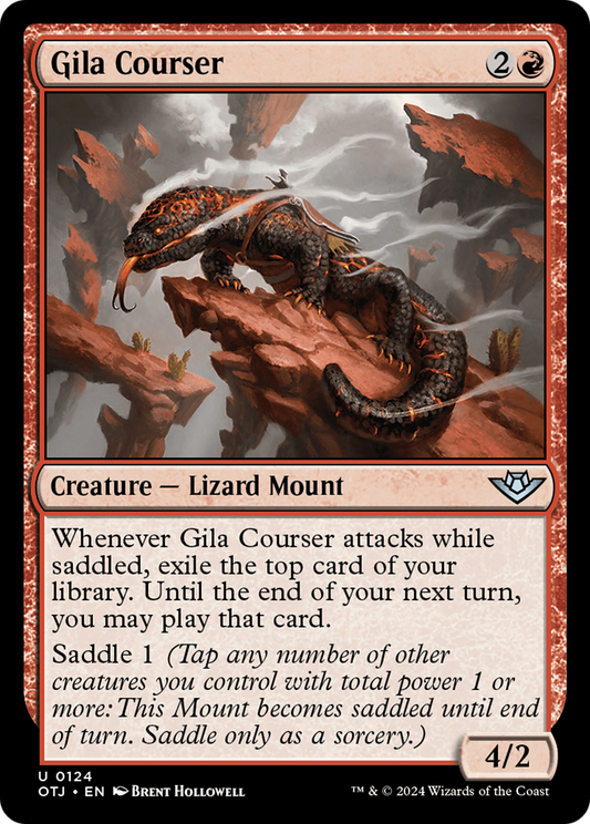 Gila Courser (OTJ-124) - Outlaws of Thunder Junction - Premium MTG Single from Wizards of the Coast - Just $0.25! Shop now at Game Crave Tournament Store