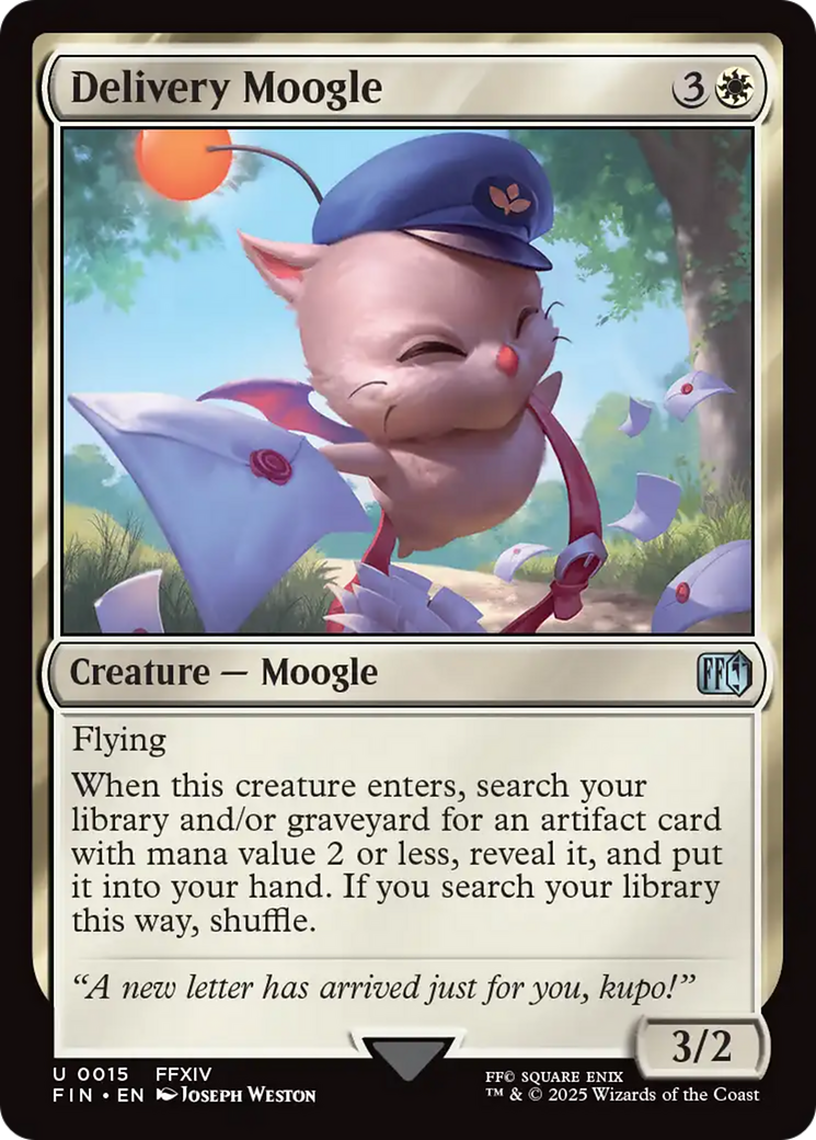 Delivery Moogle (FIN-015) - FINAL FANTASY - Premium MTG Single from Wizards of the Coast - Just $0.08! Shop now at Game Crave Tournament Store