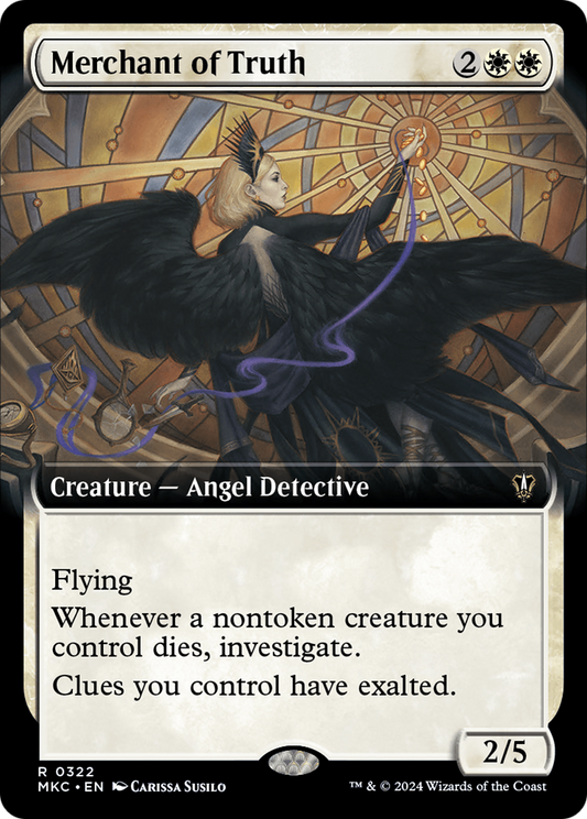 Merchant of Truth (MKC-322) - Murders at Karlov Manor Commander: (Extended Art) - Premium MTG Single from Wizards of the Coast - Just $0.69! Shop now at Game Crave Tournament Store