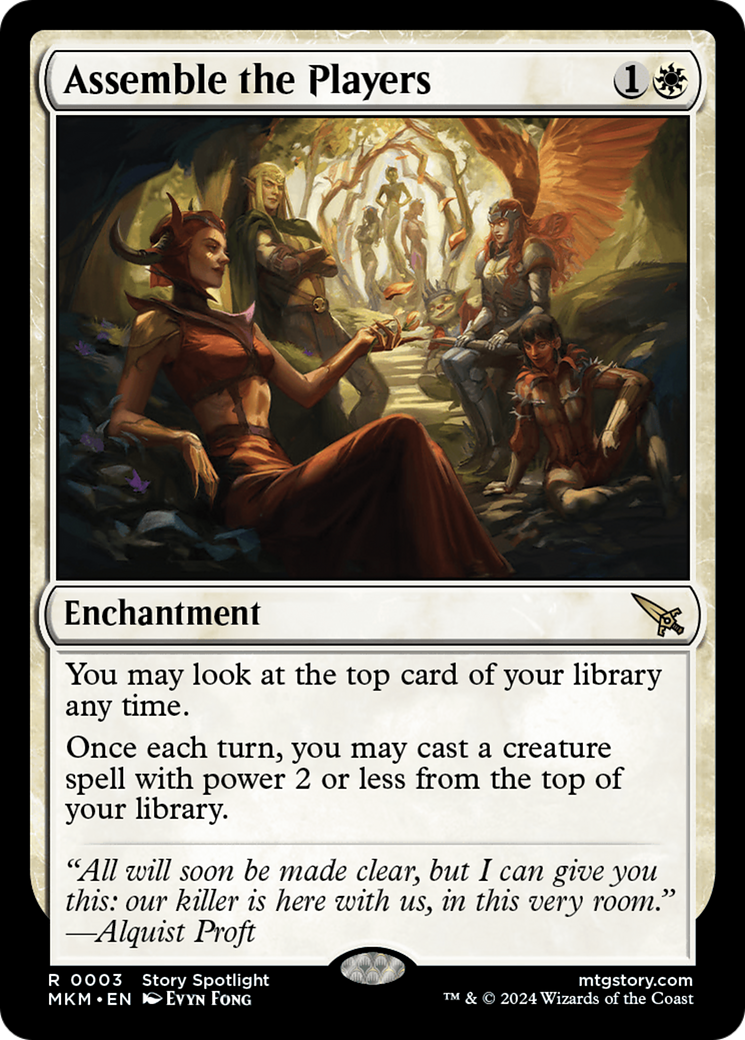 Assemble the Players (MKM-003) - Murders at Karlov Manor Foil - Premium MTG Single from Wizards of the Coast - Just $0.27! Shop now at Game Crave Tournament Store