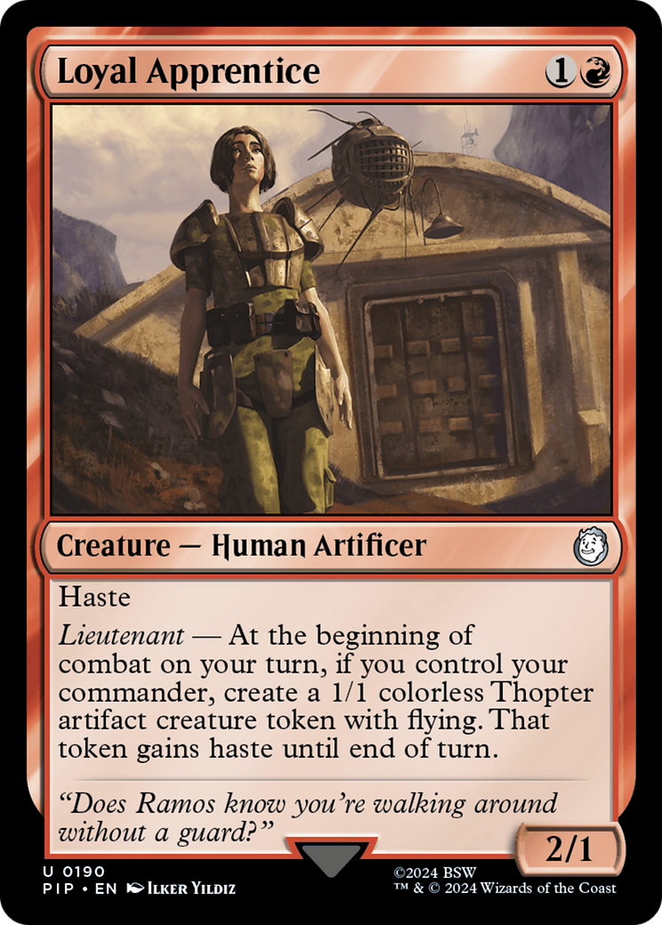 Loyal Apprentice (PIP-190) - Fallout - Premium MTG Single from Wizards of the Coast - Just $0.25! Shop now at Game Crave Tournament Store