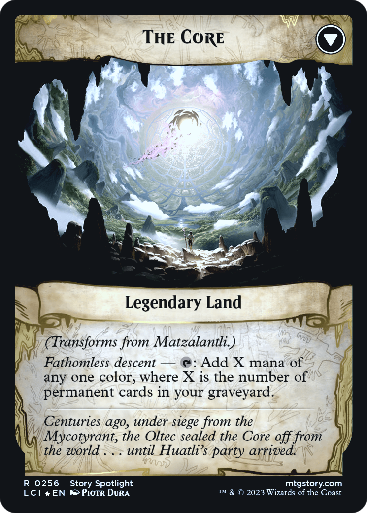 Matzalantli, the Great Door // The Core (PLCI-256S) - The Lost Caverns of Ixalan Promos Foil - Premium MTG Single from Wizards of the Coast - Just $0.25! Shop now at Game Crave Tournament Store