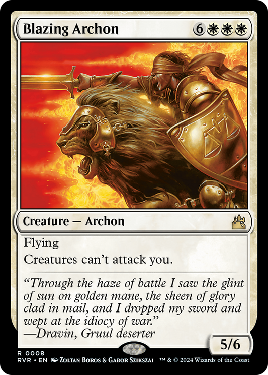 Blazing Archon (RVR-008) - Ravnica Remastered - Premium MTG Single from Wizards of the Coast - Just $0.38! Shop now at Game Crave Tournament Store