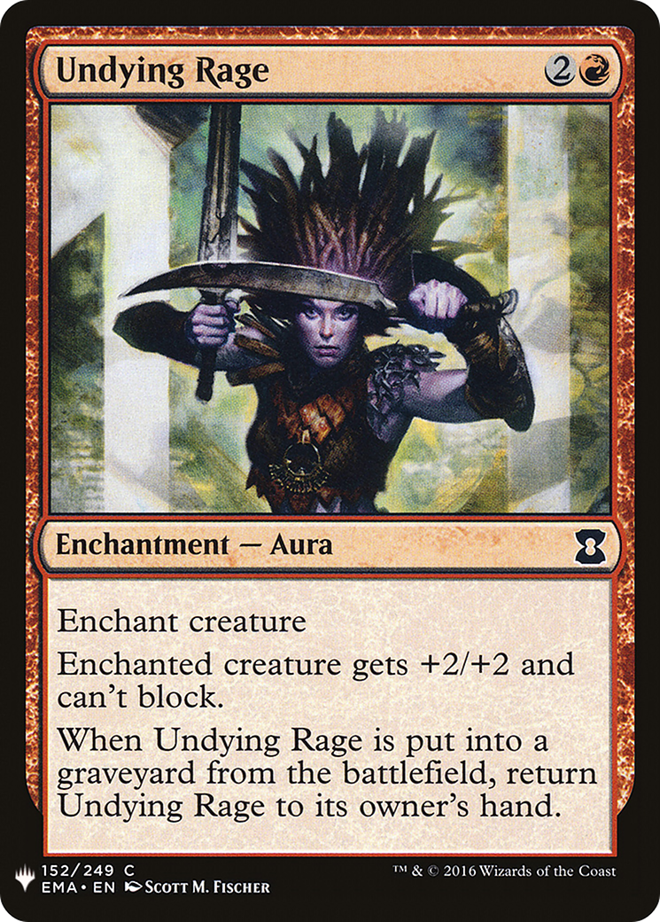 Undying Rage (MB1-1088) - Mystery Booster