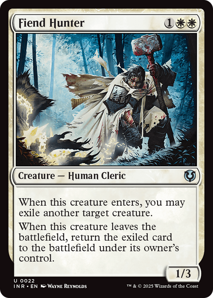 Fiend Hunter (-022) - Innistrad Remastered - Premium MTG Single from Wizards of the Coast - Just $0.25! Shop now at Game Crave Tournament Store