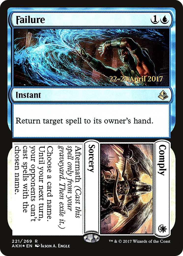Failure // Comply (PAKH-221S) - Amonkhet Promos Foil