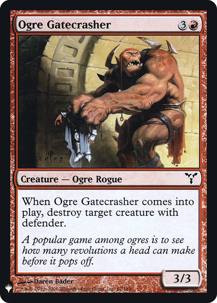Ogre Gatecrasher (FMB1-056) - Mystery Booster Retail Edition Foils Foil