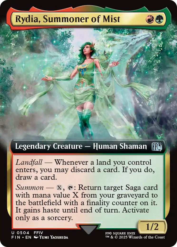Rydia, Summoner of Mist (FIN-504) - FINAL FANTASY: (Extended Art) - Premium MTG Single from Wizards of the Coast - Just $1.15! Shop now at Game Crave Tournament Store