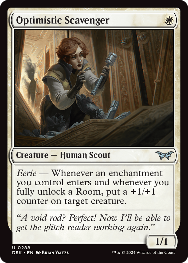 Optimistic Scavenger (DSK-288) - Duskmourn: House of Horror Foil - Premium MTG Single from Wizards of the Coast - Just $0.26! Shop now at Game Crave Tournament Store