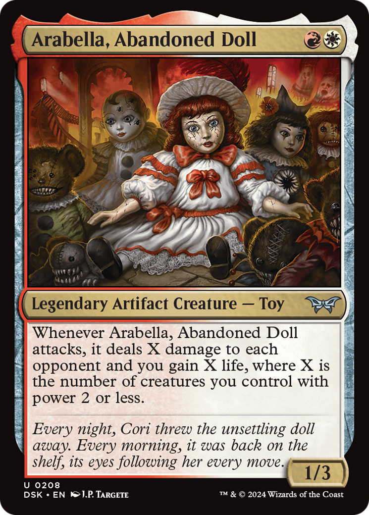 Arabella, Abandoned Doll (DSK-208) - Duskmourn: House of Horror - Premium MTG Single from Wizards of the Coast - Just $0.32! Shop now at Game Crave Tournament Store