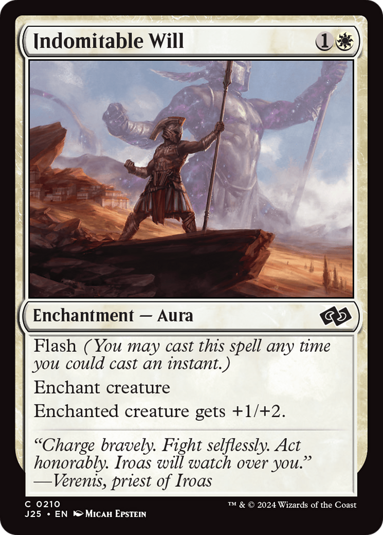 Indomitable Will (J25-210) - Foundations Jumpstart - Premium MTG Single from Wizards of the Coast - Just $0.25! Shop now at Game Crave Tournament Store