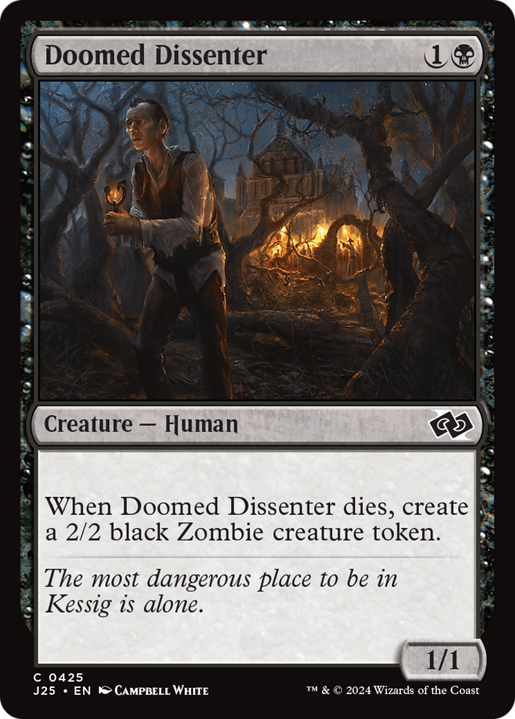 Doomed Dissenter (J25-425) - Foundations Jumpstart - Premium MTG Single from Wizards of the Coast - Just $0.25! Shop now at Game Crave Tournament Store