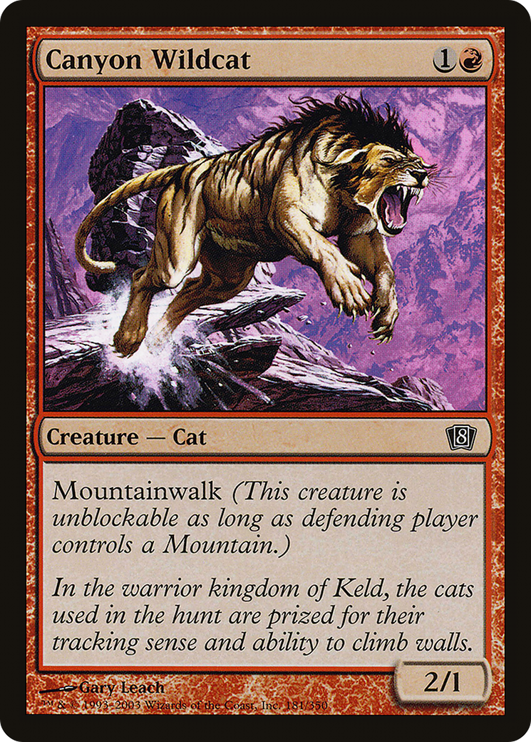 Canyon Wildcat (8ED-181★) - 8th Edition