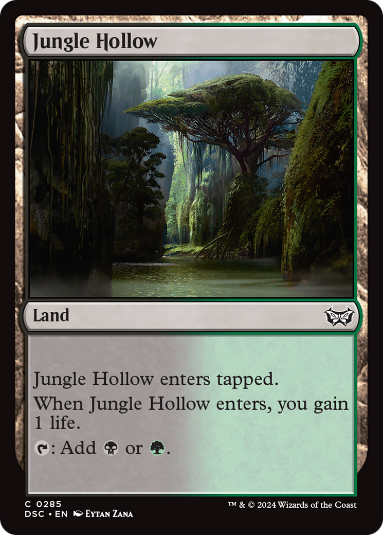 Jungle Hollow (DSC-285) - Duskmourn: House of Horror Commander - Premium MTG Single from Wizards of the Coast - Just $0.25! Shop now at Game Crave Tournament Store