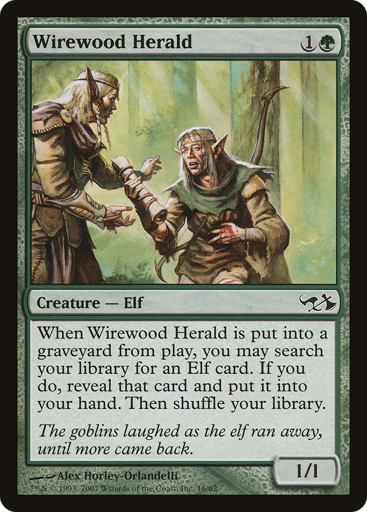 Wirewood Herald (EVG-016) - Duel Decks: Elves vs. Goblins Foil