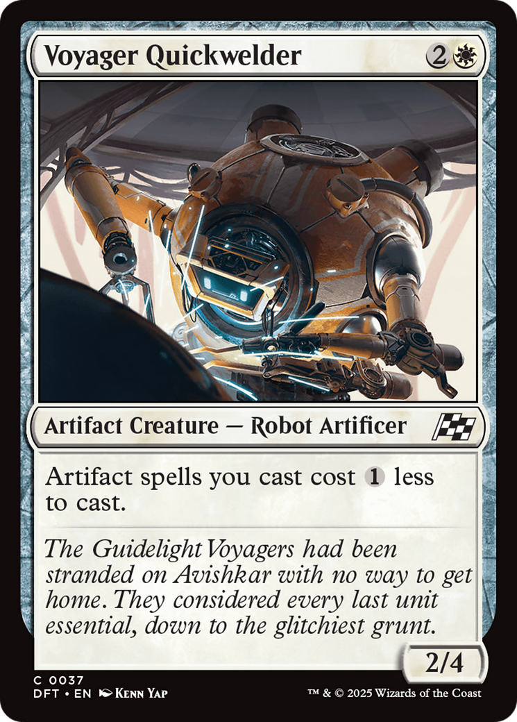 Voyager Quickwelder (DFT-037) - Aetherdrift - Premium MTG Single from Wizards of the Coast - Just $0.08! Shop now at Game Crave Tournament Store