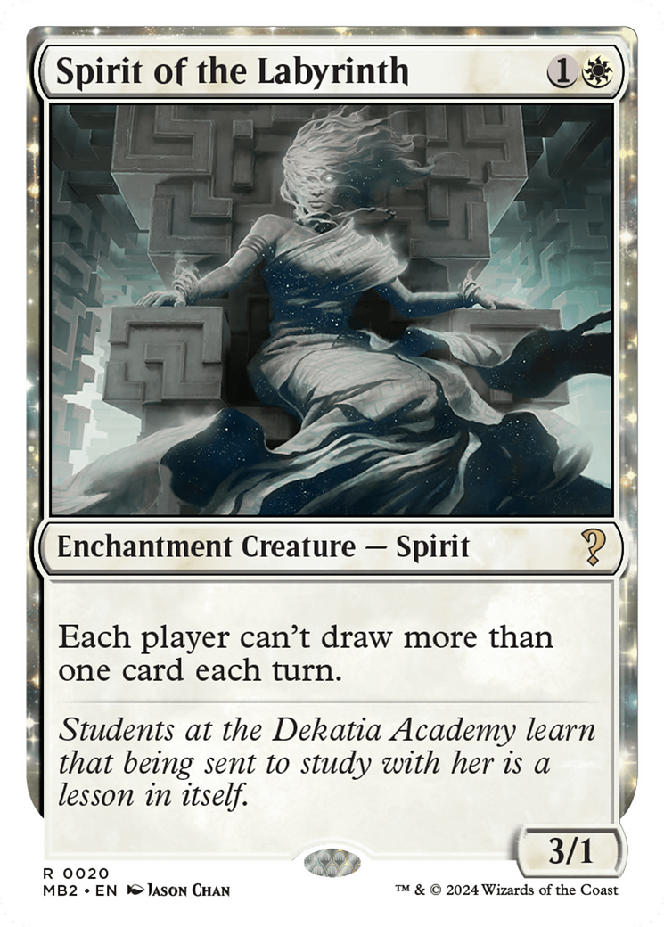 Spirit of the Labyrinth (MB2-020) - Mystery Booster 2: (nyxtouched) - Premium MTG Single from Wizards of the Coast - Just $0.50! Shop now at Game Crave Tournament Store