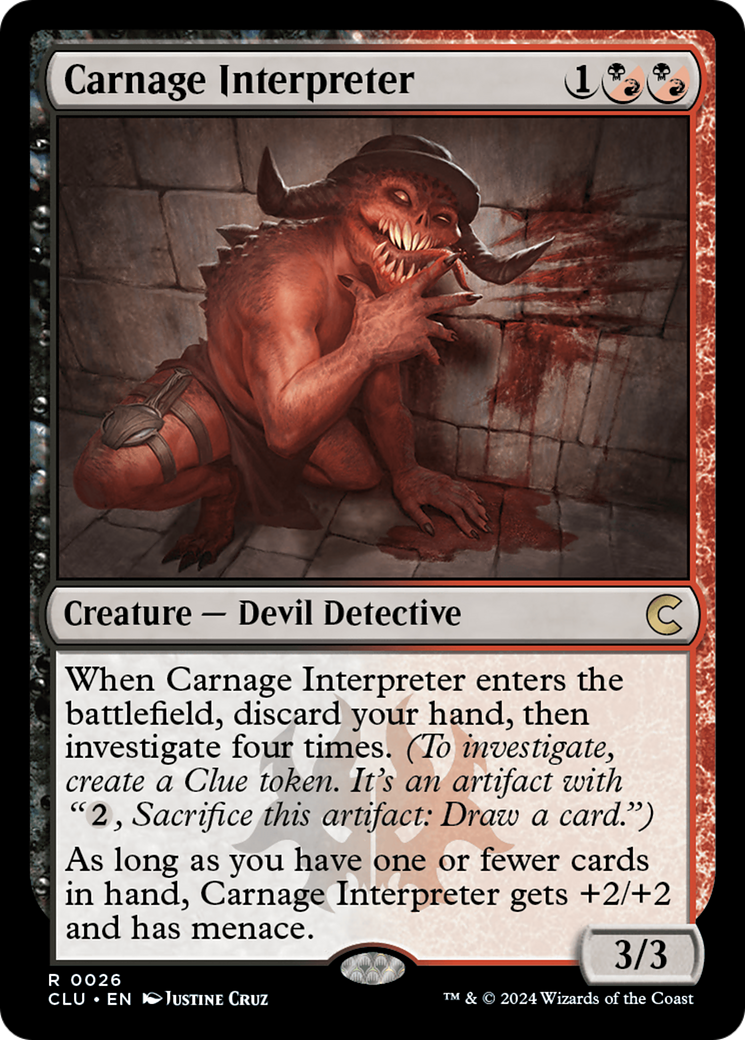 Carnage Interpreter (CLU-026) - Ravnica: Clue Edition - Premium MTG Single from Wizards of the Coast - Just $1.30! Shop now at Game Crave Tournament Store