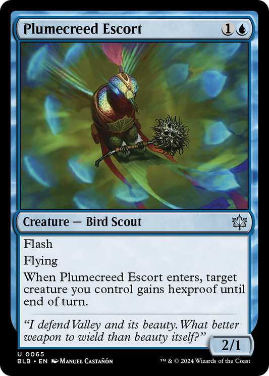 Plumecreed Escort (BLB-065) - Bloomburrow - Premium MTG Single from Wizards of the Coast - Just $0.25! Shop now at Game Crave Tournament Store
