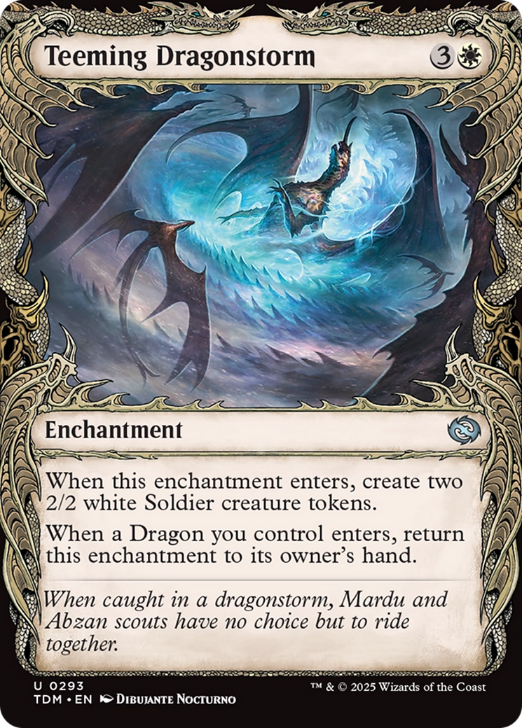 Teeming Dragonstorm (TDM-293) - Tarkir: Dragonstorm: (Showcase, enchantment) - Premium MTG Single from Wizards of the Coast - Just $0.08! Shop now at Game Crave Tournament Store