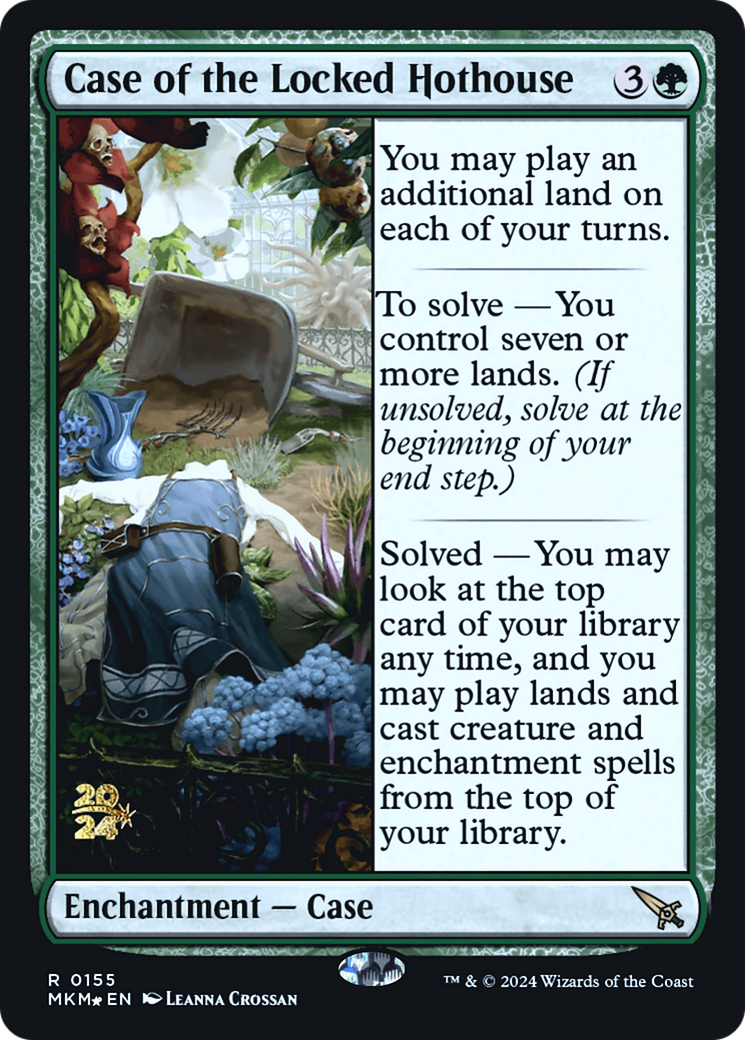 Case of the Locked Hothouse (PMKM-155S) - Murders at Karlov Manor Promos Foil - Premium MTG Single from Wizards of the Coast - Just $5.95! Shop now at Game Crave Tournament Store
