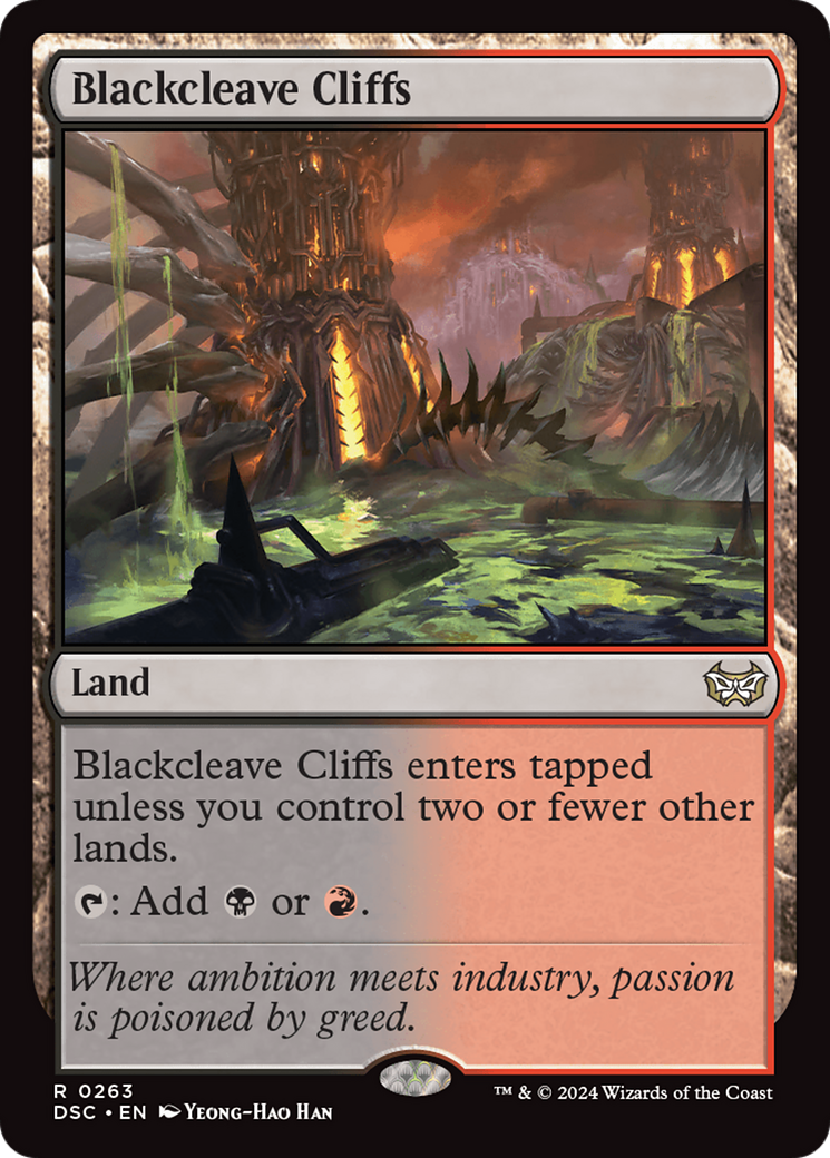 Blackcleave Cliffs (DSC-263) - Duskmourn: House of Horror Commander - Premium MTG Single from Wizards of the Coast - Just $1.10! Shop now at Game Crave Tournament Store