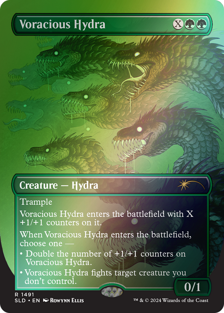 Voracious Hydra (SLD-1491★) - Secret Lair Drop Foil - Premium MTG Single from Wizards of the Coast - Just $15.38! Shop now at Game Crave Tournament Store
