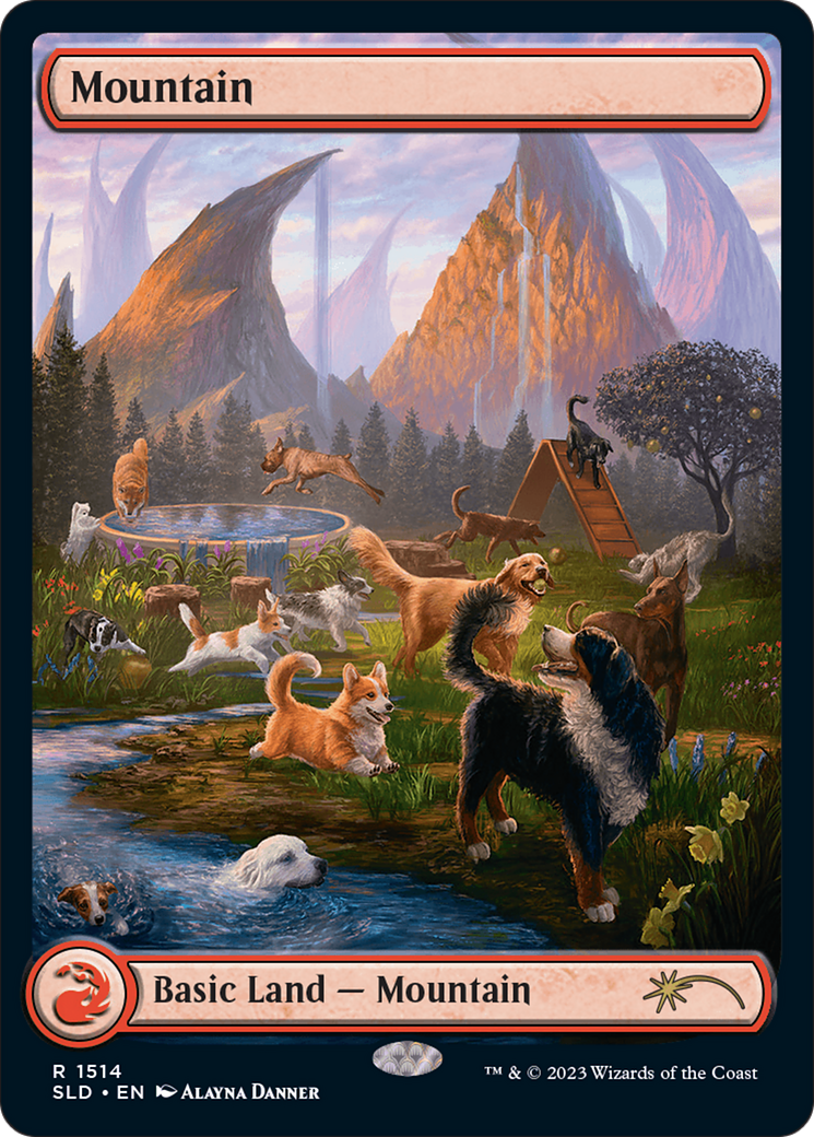 Mountain (SLD-1514) - Secret Lair Drop: (Full Art) Foil - Premium MTG Single from Wizards of the Coast - Just $3.53! Shop now at Game Crave Tournament Store