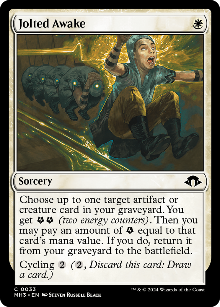 Jolted Awake (MH3-033) - Modern Horizons 3 Foil - Premium MTG Single from Wizards of the Coast - Just $0.25! Shop now at Game Crave Tournament Store