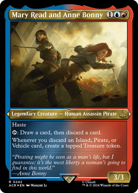 Mary Read and Anne Bonny (ACR-242) - Assassin's Creed Etched Foil - Premium MTG Single from Wizards of the Coast - Just $1.37! Shop now at Game Crave Tournament Store