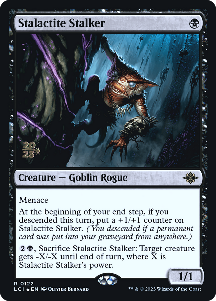 Stalactite Stalker (PLCI-122S) - The Lost Caverns of Ixalan Promos Foil - Premium MTG Single from Wizards of the Coast - Just $0.89! Shop now at Game Crave Tournament Store