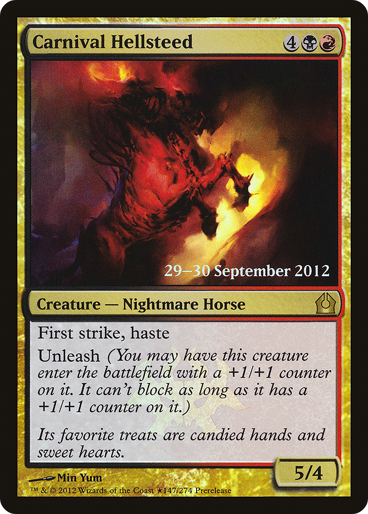 Carnival Hellsteed (PRTR-147★) - Return to Ravnica Promos Foil